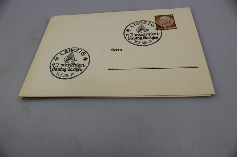 # 7 verschiedene Briefmarken mit 7 verschiedenen Abstempelungen