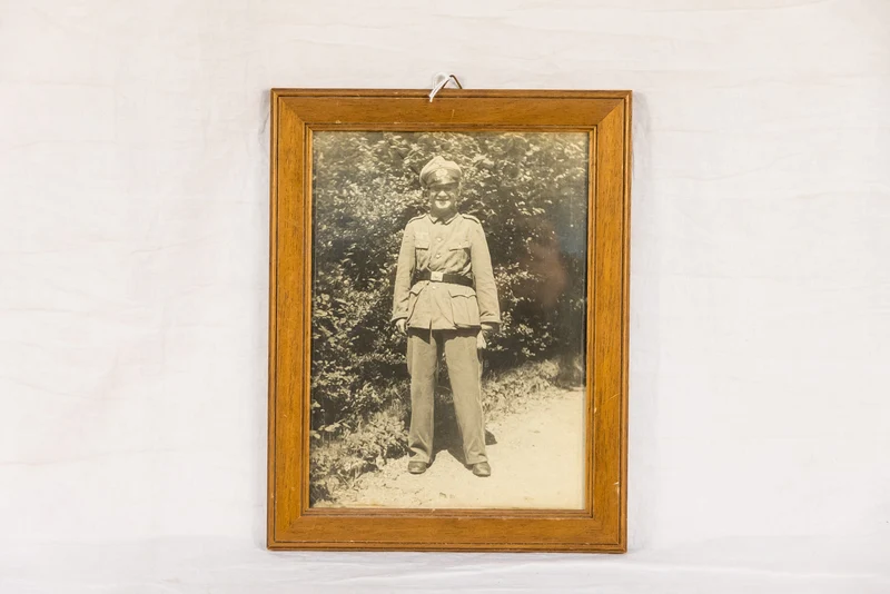 Heer Soldatenfoto im Rahmen 27x22 cm