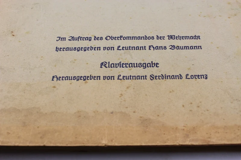 "Morgen Marschieren wir" - Liederbuch der Deutschen Soldaten