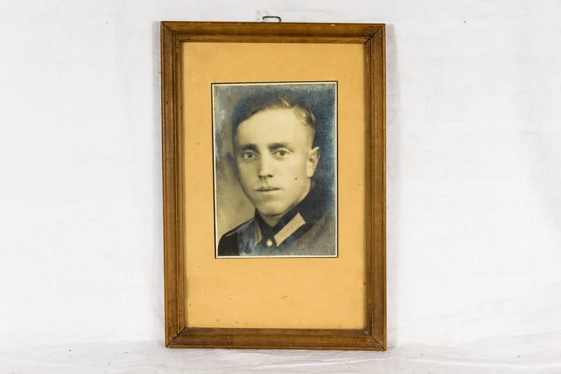 Wehrmacht Studiofoto im Rahmen 32x22 cm