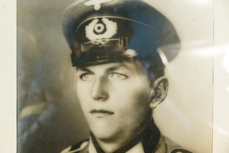 Wehrmacht Studiofoto im Rahmen 54x47 cm