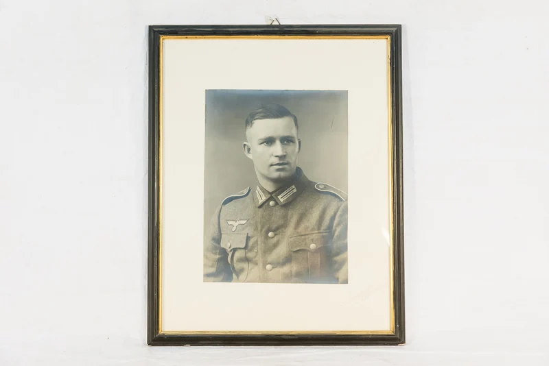 Wehrmacht Studiofoto im Rahmen 37x27 cm