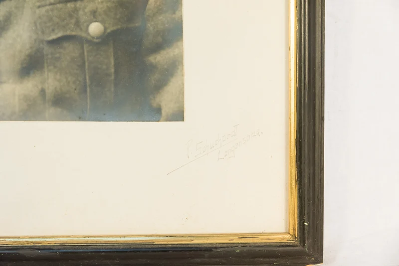 Wehrmacht Studiofoto im Rahmen 37x27 cm