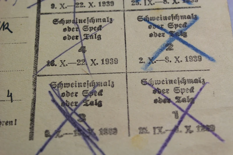 Lebensmittelkarte 1939