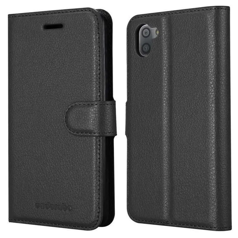 Cadorabo Hülle kompatibel mit Sharp Aquos R3 Schutzhülle mit Magnetverschluss, Standfunktion und Kartenfach