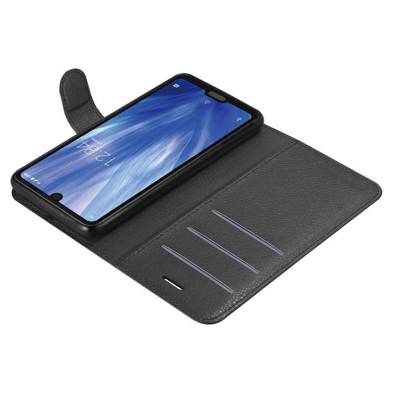 Cadorabo Hülle kompatibel mit Sharp Aquos R3 Schutzhülle mit Magnetverschluss, Standfunktion und Kartenfach