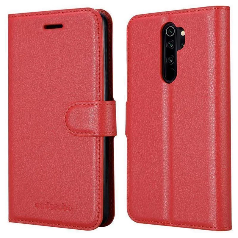 Cadorabo Hülle kompatibel mit Xiaomi RedMi NOTE 8 PRO Schutzhülle mit Magnetverschluss, Standfunktion und Kartenfach