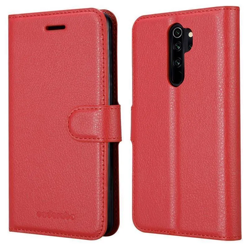 Cadorabo Hülle kompatibel mit Xiaomi RedMi NOTE 8 PRO Schutzhülle mit Magnetverschluss, Standfunktion und Kartenfach