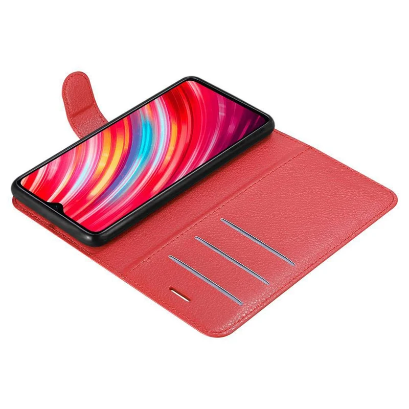 Cadorabo Hülle kompatibel mit Xiaomi RedMi NOTE 8 PRO Schutzhülle mit Magnetverschluss, Standfunktion und Kartenfach