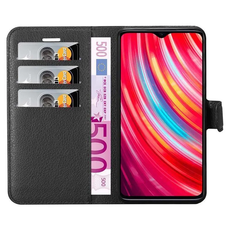 Cadorabo Hülle kompatibel mit Xiaomi RedMi NOTE 8 PRO Schutzhülle mit Magnetverschluss, Standfunktion und Kartenfach