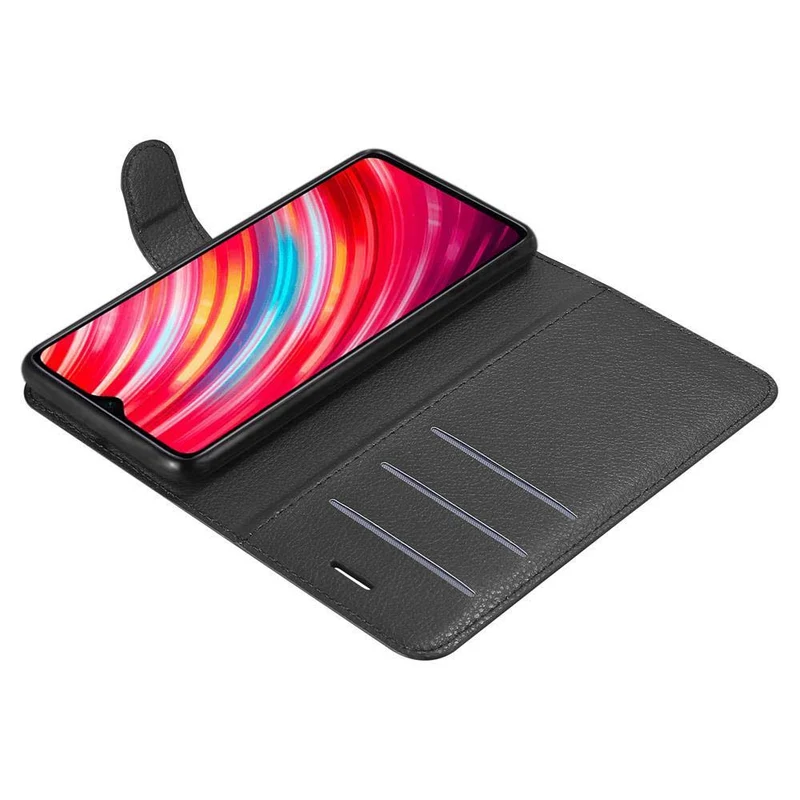 Cadorabo Hülle kompatibel mit Xiaomi RedMi NOTE 8 PRO Schutzhülle mit Magnetverschluss, Standfunktion und Kartenfach