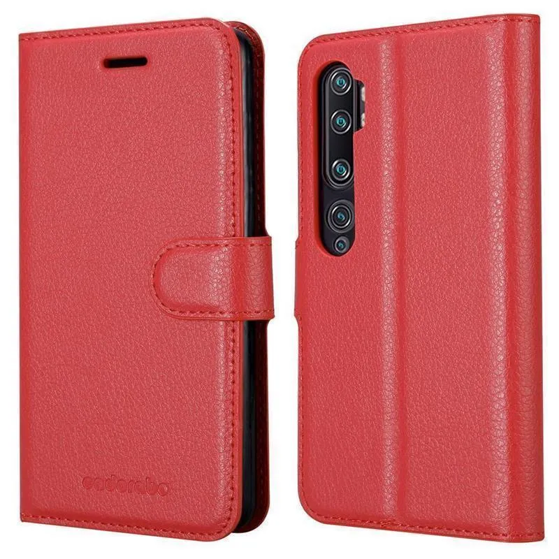 Cadorabo Hülle kompatibel mit Xiaomi RedMi NOTE 10 4G / RedMi NOTE 10S Schutzhülle mit Magnetverschluss, Standfunktion und Kartenfach