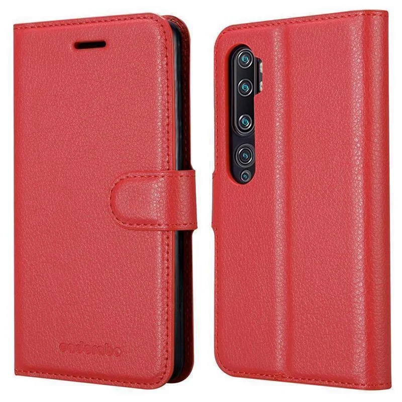 Cadorabo Hülle kompatibel mit Xiaomi RedMi NOTE 10 4G / RedMi NOTE 10S Schutzhülle mit Magnetverschluss, Standfunktion und Kartenfach