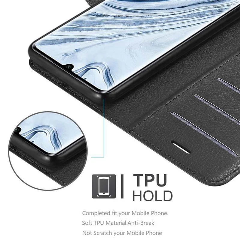 Cadorabo Hülle kompatibel mit Xiaomi RedMi NOTE 10 4G / RedMi NOTE 10S Schutzhülle mit Magnetverschluss, Standfunktion und Kartenfach
