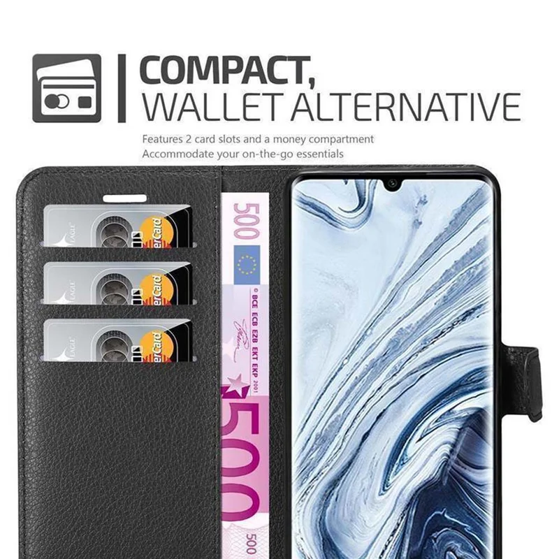 Cadorabo Hülle kompatibel mit Xiaomi RedMi NOTE 10 4G / RedMi NOTE 10S Schutzhülle mit Magnetverschluss, Standfunktion und Kartenfach