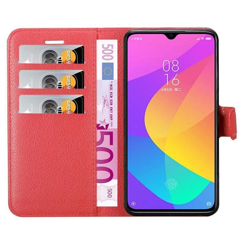 Cadorabo Hülle kompatibel mit Xiaomi Mi CC9 Schutzhülle mit Magnetverschluss, Standfunktion und Kartenfach