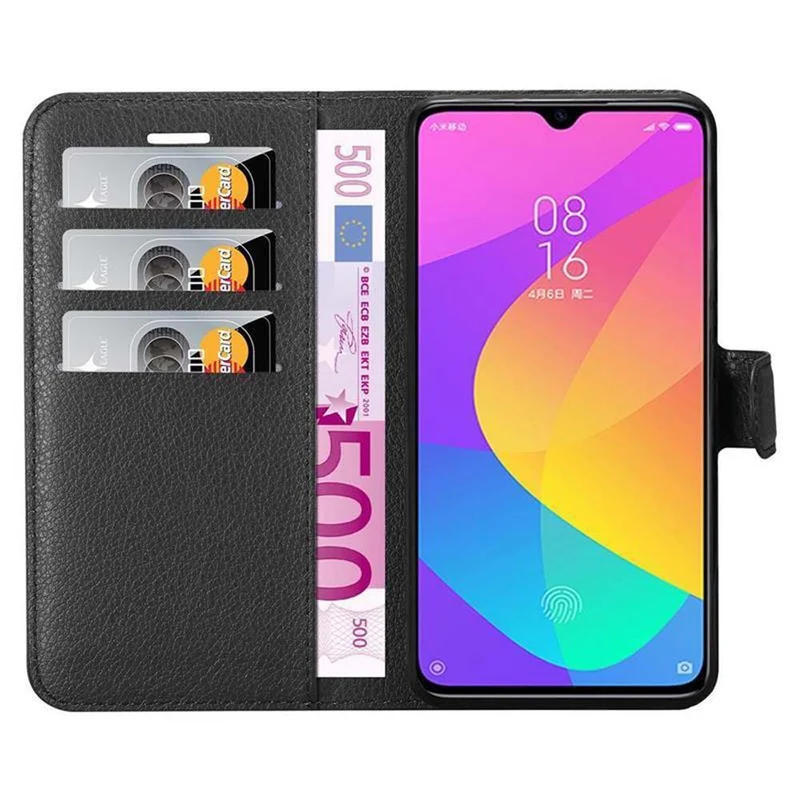 Cadorabo Hülle kompatibel mit Xiaomi Mi CC9 Schutzhülle mit Magnetverschluss, Standfunktion und Kartenfach