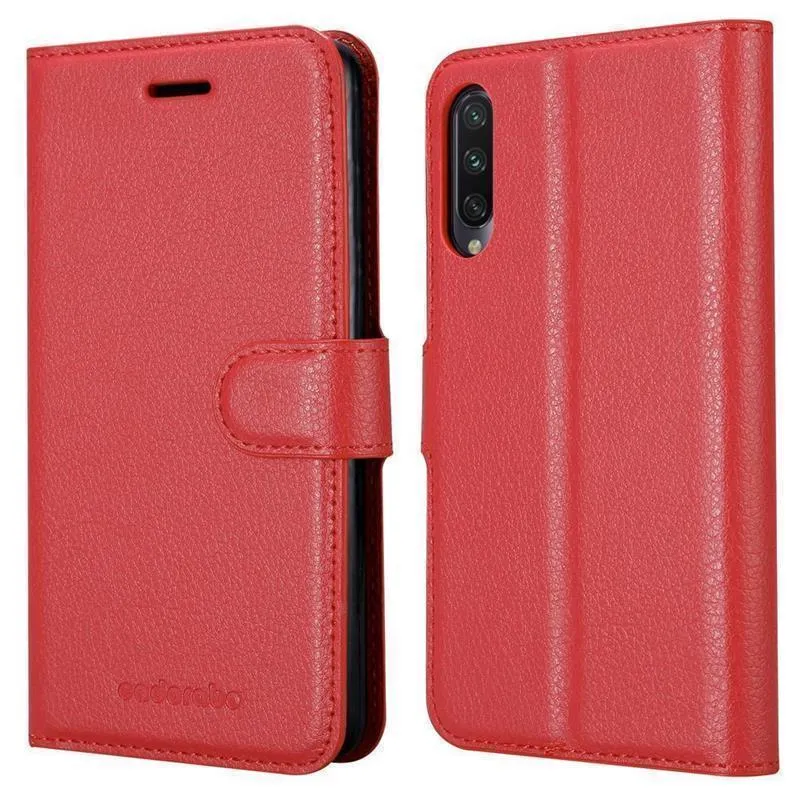 Cadorabo Hülle kompatibel mit Xiaomi Mi A3 Schutzhülle mit Magnetverschluss, Standfunktion und Kartenfach