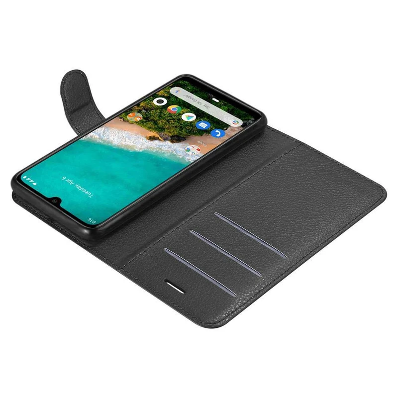 Cadorabo Hülle kompatibel mit Xiaomi Mi A3 Schutzhülle mit Magnetverschluss, Standfunktion und Kartenfach