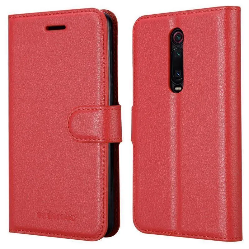 Cadorabo Hülle kompatibel mit Xiaomi Mi 9T / Mi 9T PRO / RedMi K20 / RedMi K20 PRO Schutzhülle mit Magnetverschluss, Standfunktion und Kartenfach