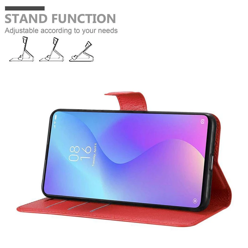 Cadorabo Hülle kompatibel mit Xiaomi Mi 9T / Mi 9T PRO / RedMi K20 / RedMi K20 PRO Schutzhülle mit Magnetverschluss, Standfunktion und Kartenfach