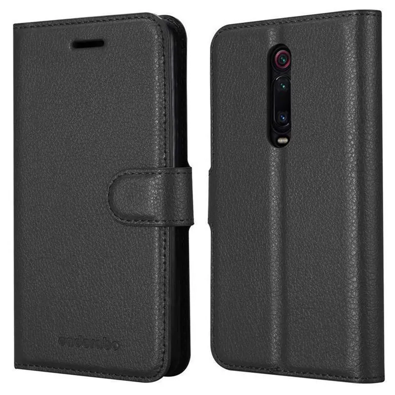 Cadorabo Hülle kompatibel mit Xiaomi Mi 9T / Mi 9T PRO / RedMi K20 / RedMi K20 PRO Schutzhülle mit Magnetverschluss, Standfunktion und Kartenfach