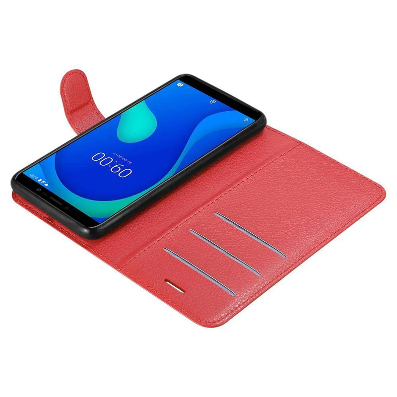 Cadorabo Hülle kompatibel mit WIKO Y80 Schutzhülle mit Magnetverschluss, Standfunktion und Kartenfach