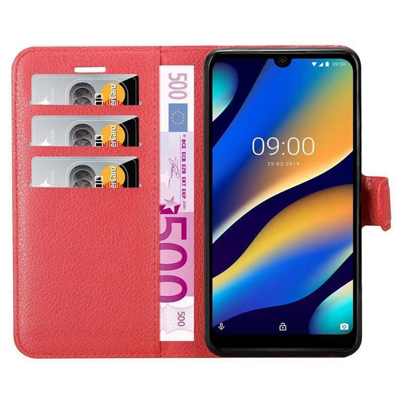 Cadorabo Hülle kompatibel mit WIKO VIEW 3 LITE Schutzhülle mit Magnetverschluss, Standfunktion und Kartenfach