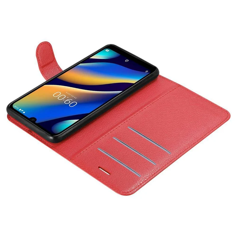 Cadorabo Hülle kompatibel mit WIKO VIEW 3 LITE Schutzhülle mit Magnetverschluss, Standfunktion und Kartenfach