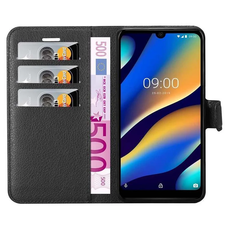 Cadorabo Hülle kompatibel mit WIKO VIEW 3 LITE Schutzhülle mit Magnetverschluss, Standfunktion und Kartenfach