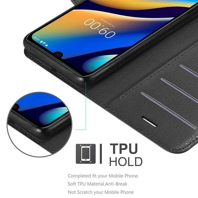 Cadorabo Hülle kompatibel mit WIKO VIEW 3 LITE Schutzhülle mit Magnetverschluss, Standfunktion und Kartenfach