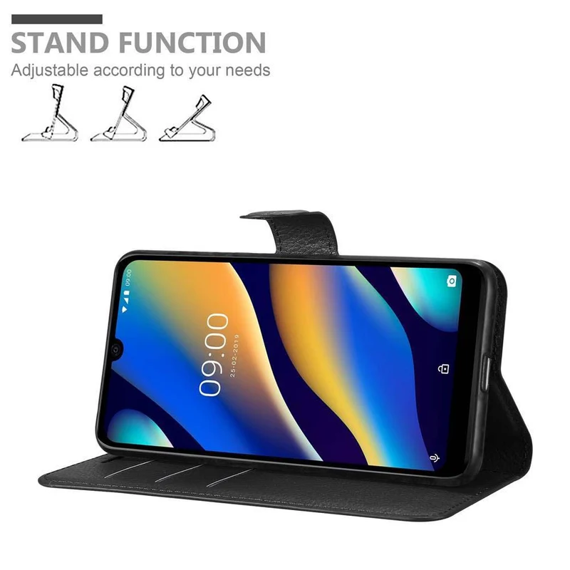 Cadorabo Hülle kompatibel mit WIKO VIEW 3 LITE Schutzhülle mit Magnetverschluss, Standfunktion und Kartenfach