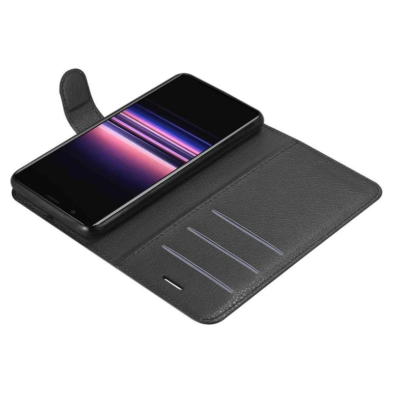 Cadorabo Hülle kompatibel mit Sony Xperia 5 Schutzhülle mit Magnetverschluss, Standfunktion und Kartenfach