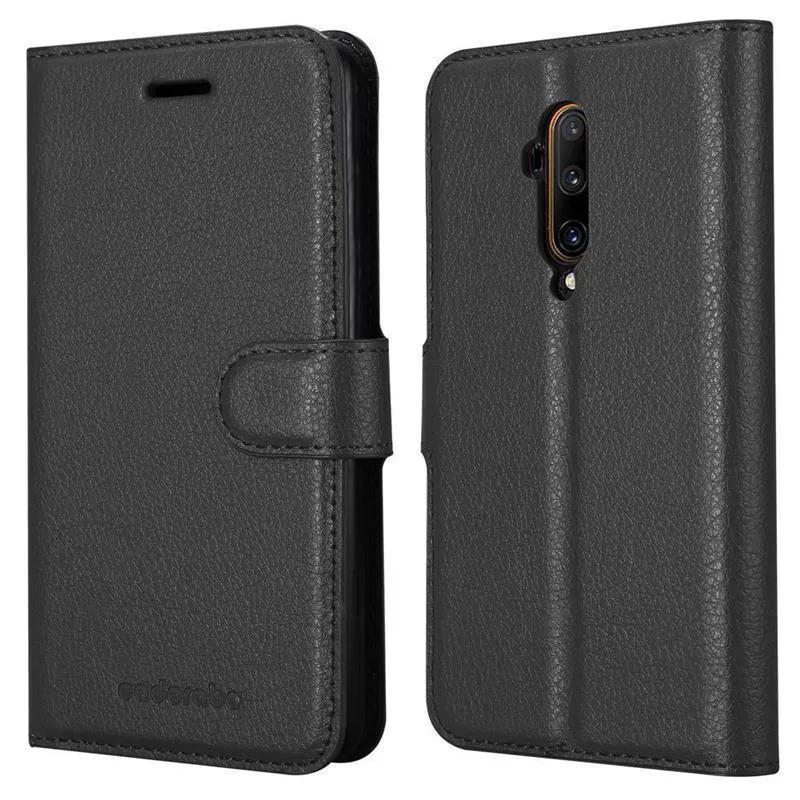 Cadorabo Hülle kompatibel mit OnePlus 7T PRO Schutzhülle mit Magnetverschluss, Standfunktion und Kartenfach