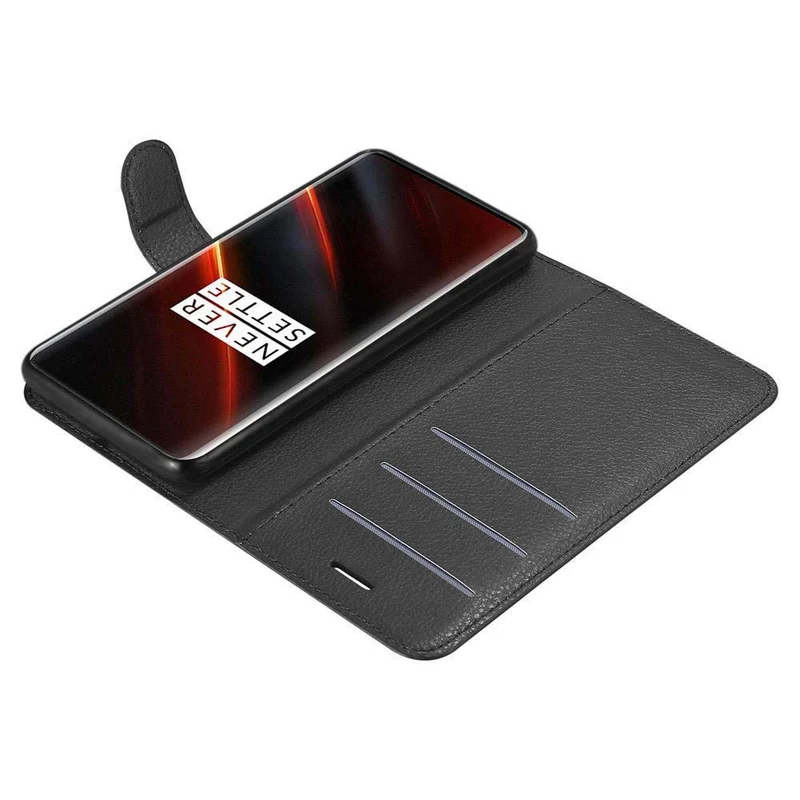 Cadorabo Hülle kompatibel mit OnePlus 7T PRO Schutzhülle mit Magnetverschluss, Standfunktion und Kartenfach