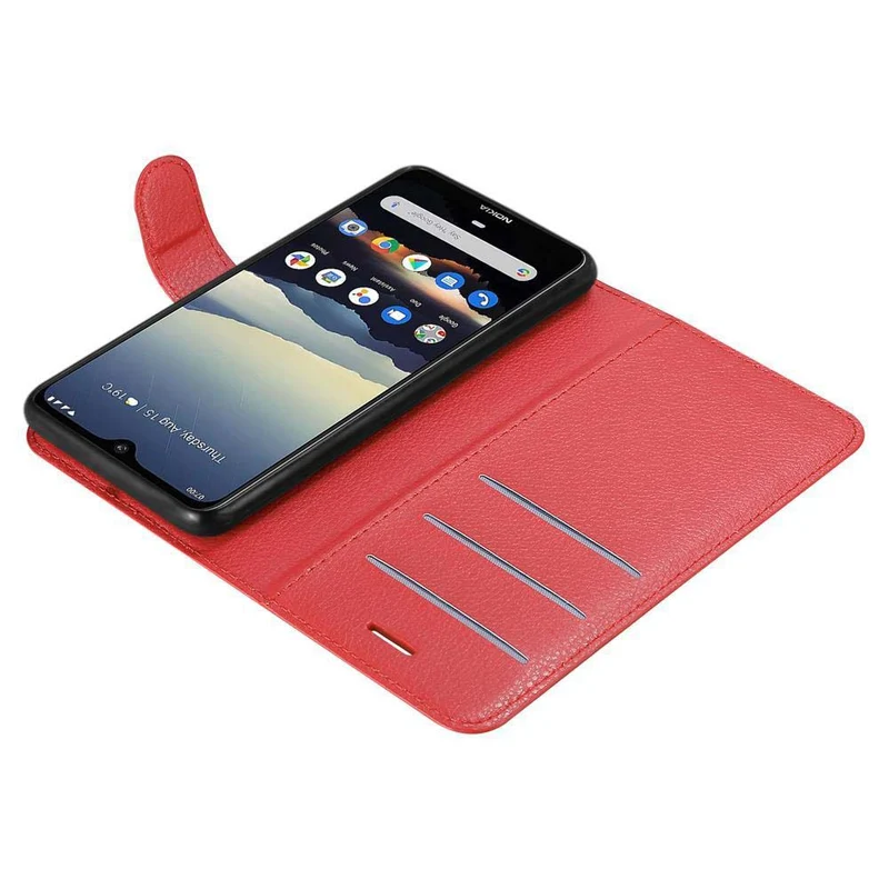 Cadorabo Hülle kompatibel mit Nokia 7,2 Schutzhülle mit Magnetverschluss, Standfunktion und Kartenfach