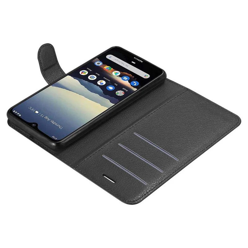 Cadorabo Hülle kompatibel mit Nokia 7,2 Schutzhülle mit Magnetverschluss, Standfunktion und Kartenfach