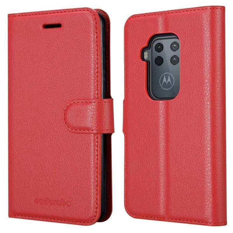 Cadorabo Hülle kompatibel mit Motorola ONE PRO / ONE ZOOM Schutzhülle mit Magnetverschluss, Standfunktion und Kartenfach