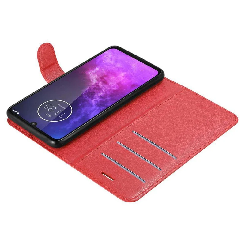 Cadorabo Hülle kompatibel mit Motorola ONE PRO / ONE ZOOM Schutzhülle mit Magnetverschluss, Standfunktion und Kartenfach