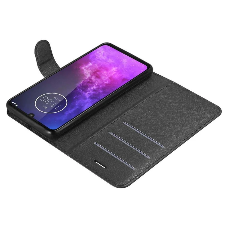 Cadorabo Hülle kompatibel mit Motorola ONE PRO / ONE ZOOM Schutzhülle mit Magnetverschluss, Standfunktion und Kartenfach