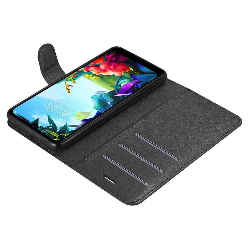 Cadorabo Hülle kompatibel mit LG K40S Schutzhülle mit Magnetverschluss, Standfunktion und Kartenfach