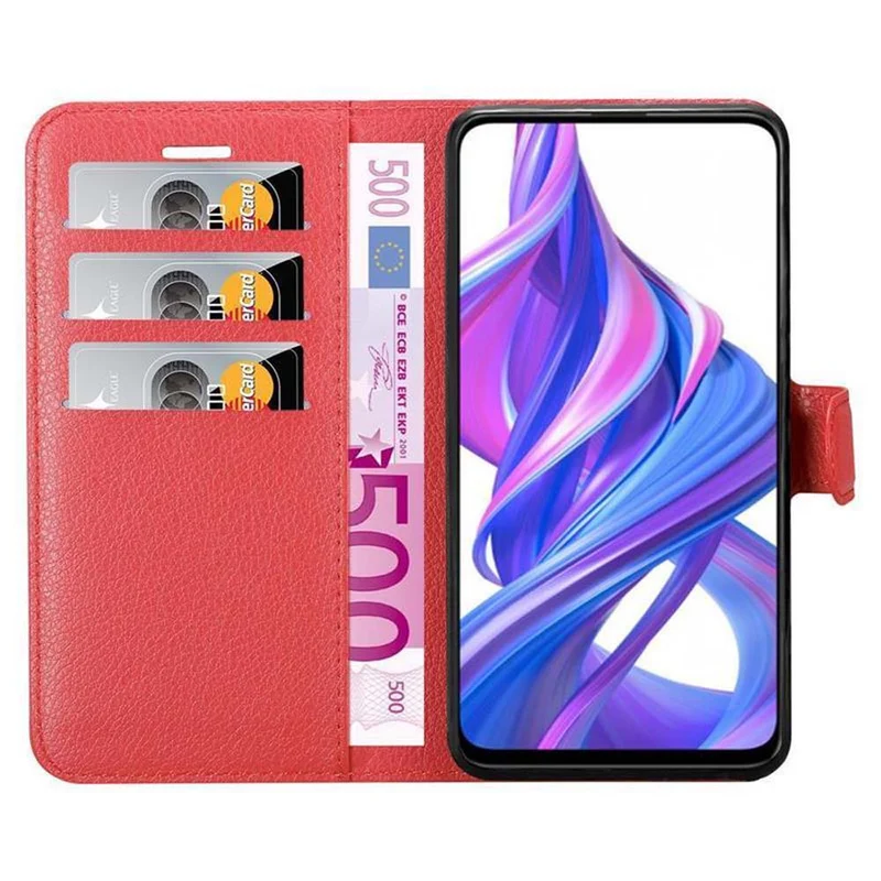 Cadorabo Hülle kompatibel mit Honor 9X PRO Schutzhülle mit Magnetverschluss, Standfunktion und Kartenfach