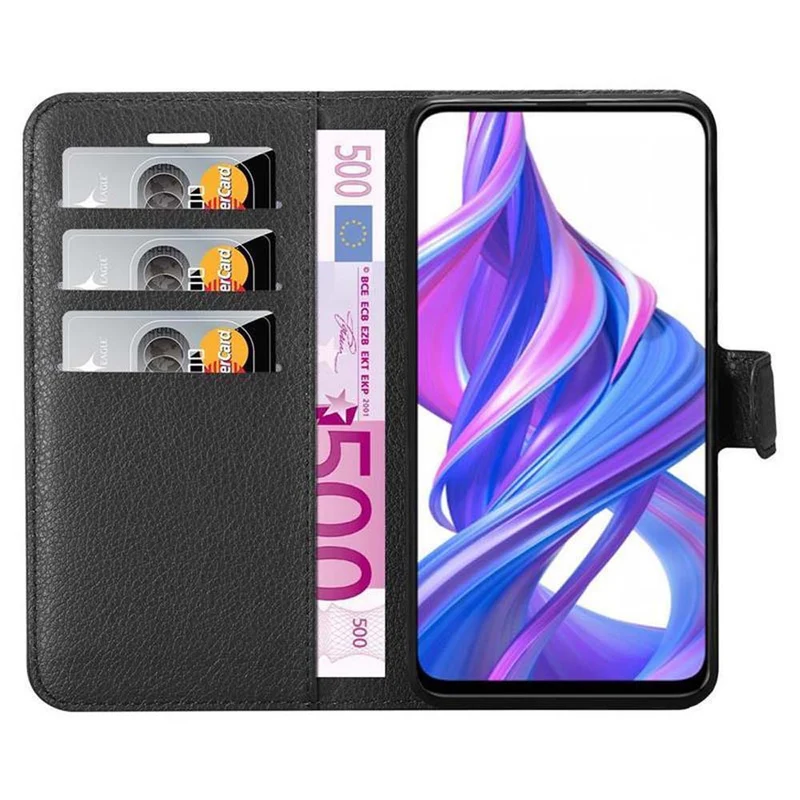 Cadorabo Hülle kompatibel mit Honor 9X PRO Schutzhülle mit Magnetverschluss, Standfunktion und Kartenfach