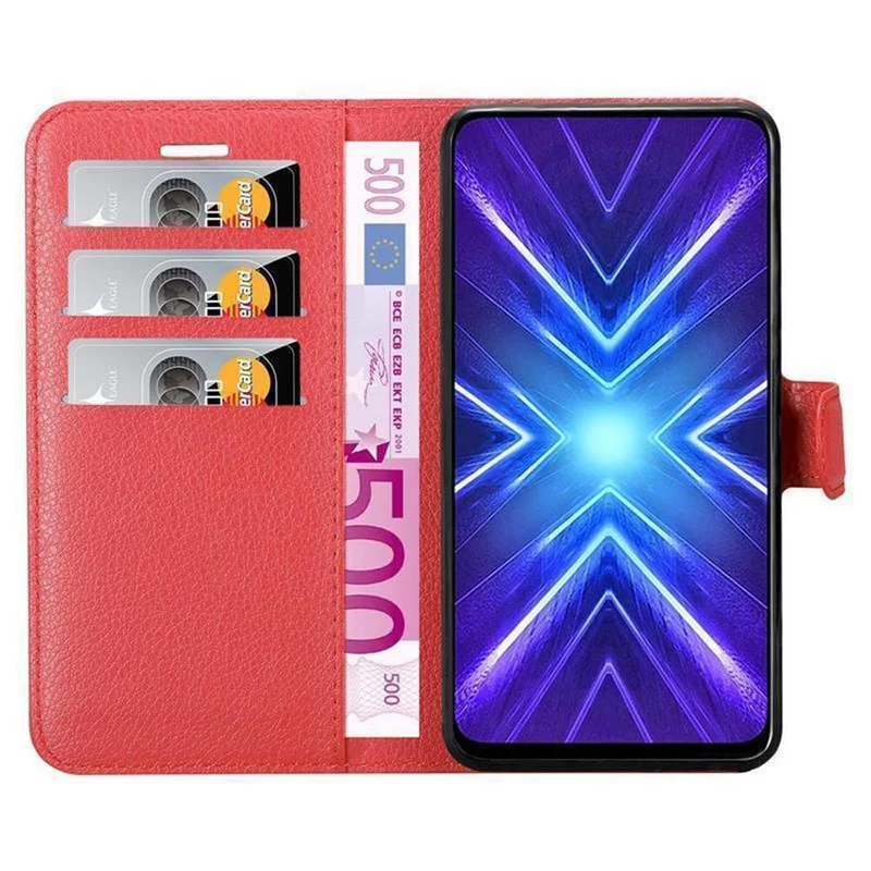 Cadorabo Hülle kompatibel mit Honor 9X Schutzhülle mit Magnetverschluss, Standfunktion und Kartenfach