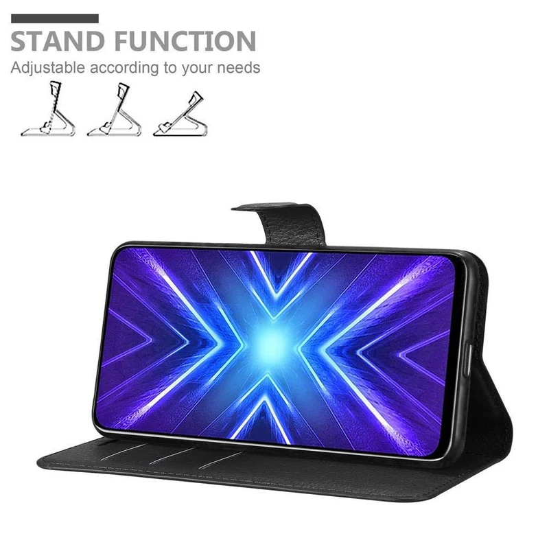 Cadorabo Hülle kompatibel mit Honor 9X Schutzhülle mit Magnetverschluss, Standfunktion und Kartenfach