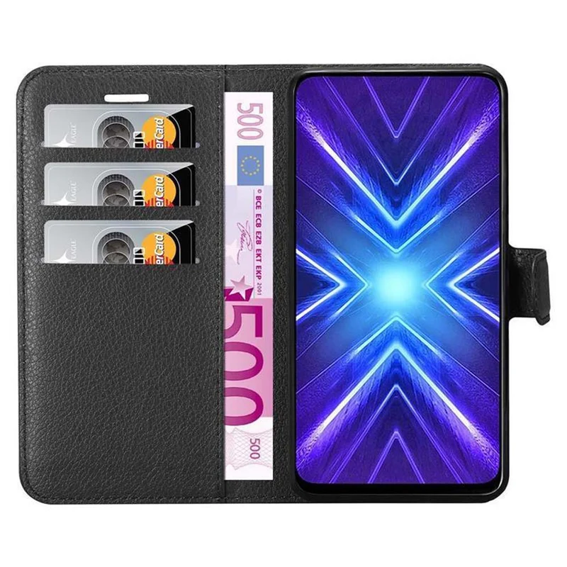 Cadorabo Hülle kompatibel mit Honor 9X Schutzhülle mit Magnetverschluss, Standfunktion und Kartenfach