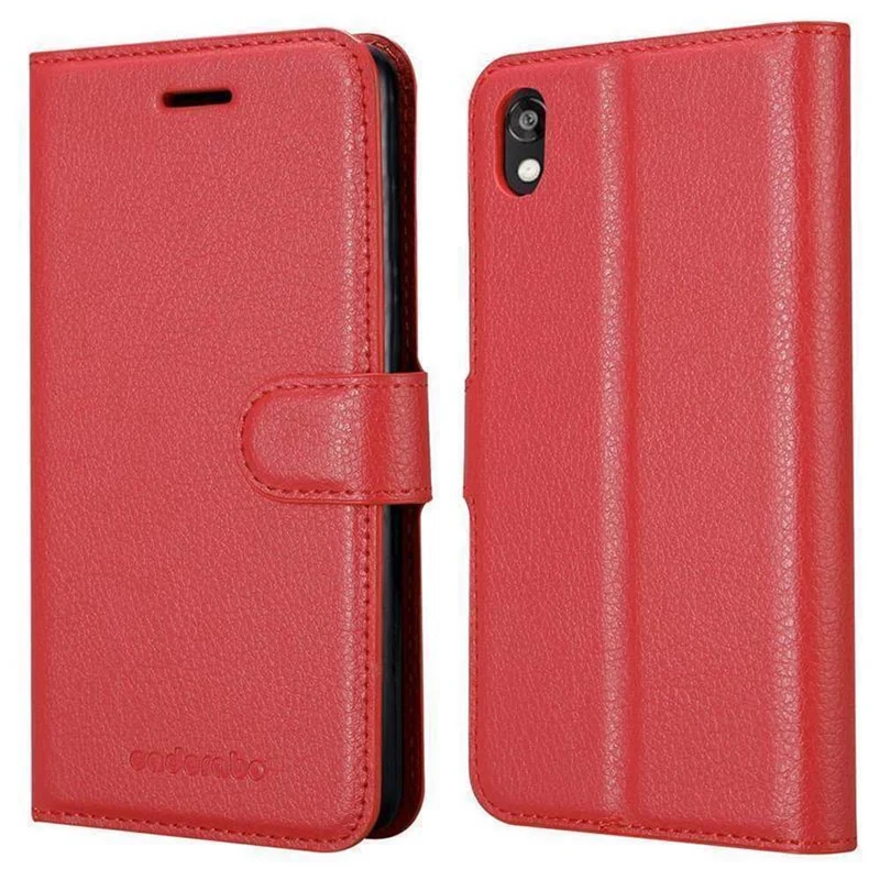 Cadorabo Hülle kompatibel mit Huawei Y5 2019 / Enjoy Play 8 / Honor 8S Schutzhülle mit Magnetverschluss, Standfunktion und Kartenfach