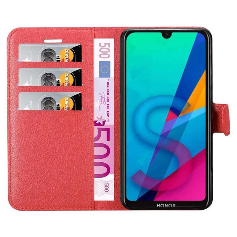 Cadorabo Hülle kompatibel mit Huawei Y5 2019 / Enjoy Play 8 / Honor 8S Schutzhülle mit Magnetverschluss, Standfunktion und Kartenfach