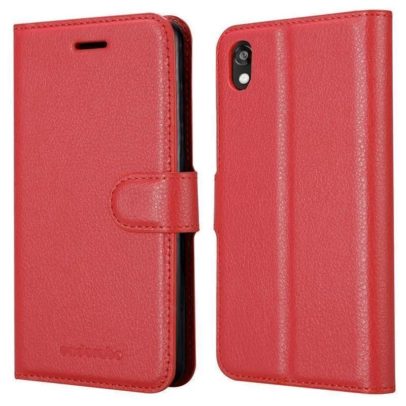 Cadorabo Hülle kompatibel mit Huawei Y5 2019 / Enjoy Play 8 / Honor 8S Schutzhülle mit Magnetverschluss, Standfunktion und Kartenfach
