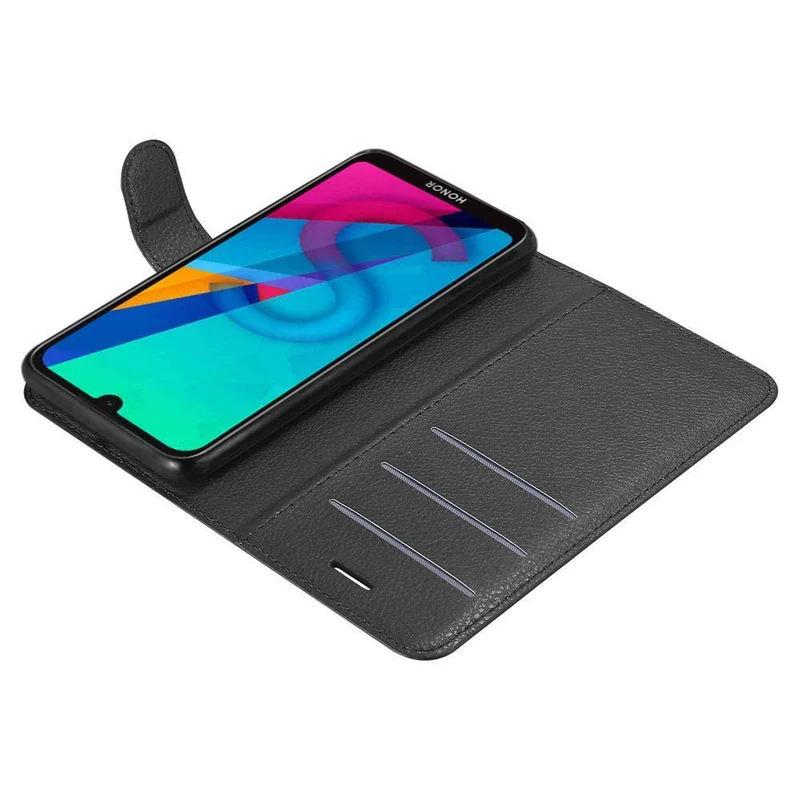 Cadorabo Hülle kompatibel mit Huawei Y5 2019 / Enjoy Play 8 / Honor 8S Schutzhülle mit Magnetverschluss, Standfunktion und Kartenfach